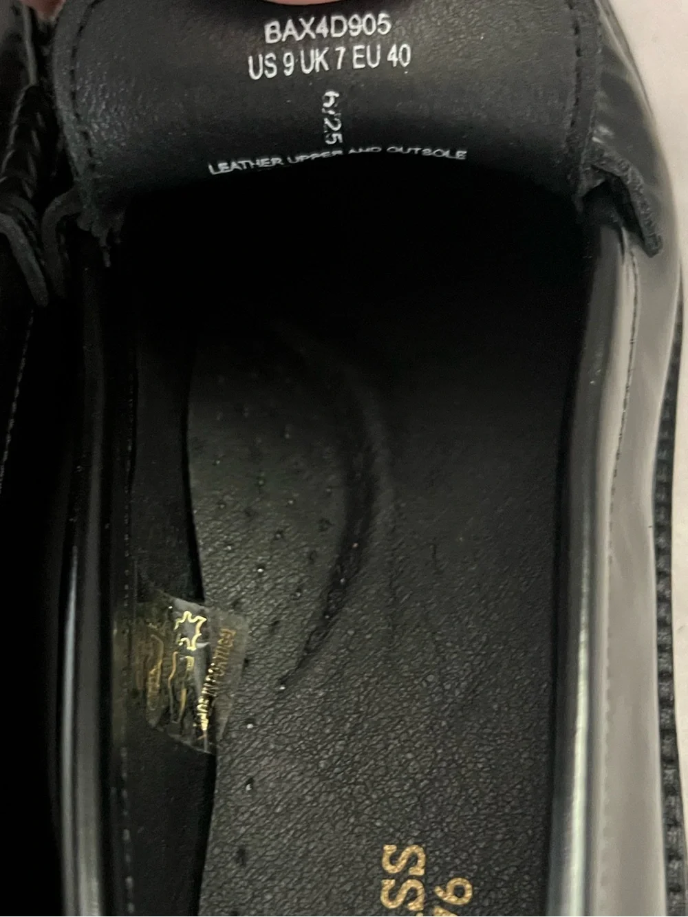 G.H. Bass WHITNEY BLACK LEATHER LOAFER BLOCK HEEL SHOE 9 $200 NEW - Picture 7 of 12